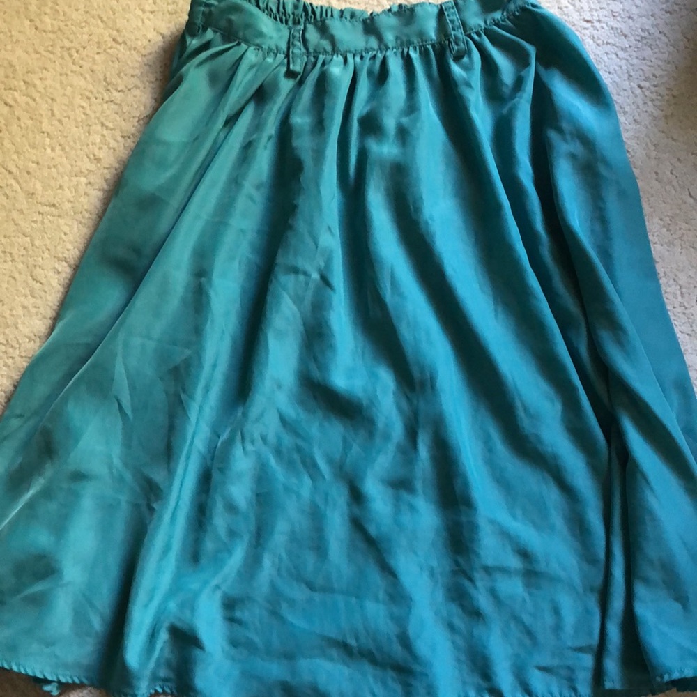 Turquoise skirt